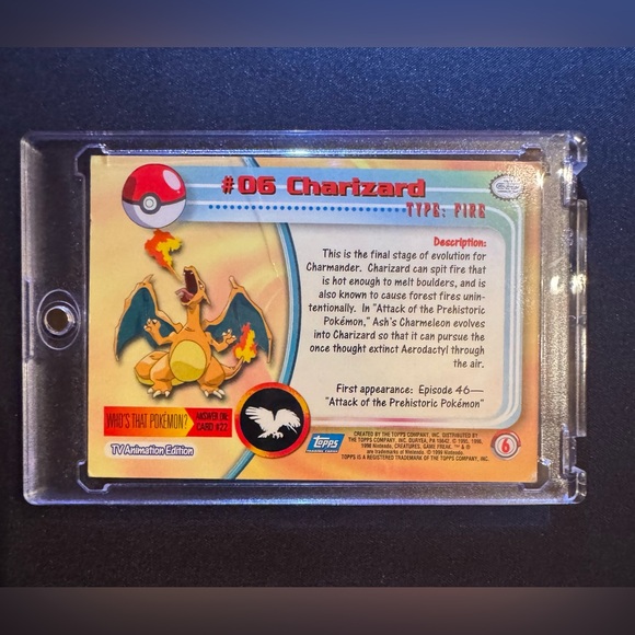 2000 Topps Chrome Charizard #06 Series 1 Pokemon - Picture 4 of 5